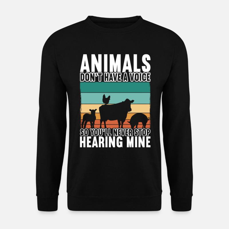 Vegan Vegetarier - Unisex Pullover - Schwarz