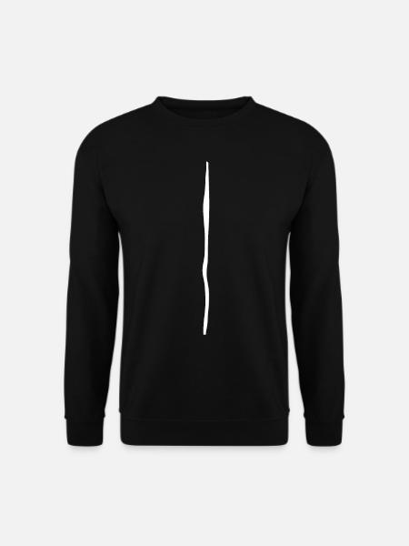 White bar - Unisex Sweatshirt - black