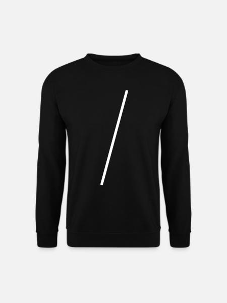 White Simple Design - Unisex Sweatshirt - black