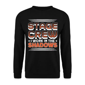 Stage Workers Stage Staff Actors - Unisex Sweatshirt - black - Front - Alina (178cm) & Michal (187cm)