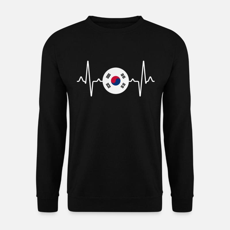 Südkorea Herzschlag - Unisex Pullover - Schwarz