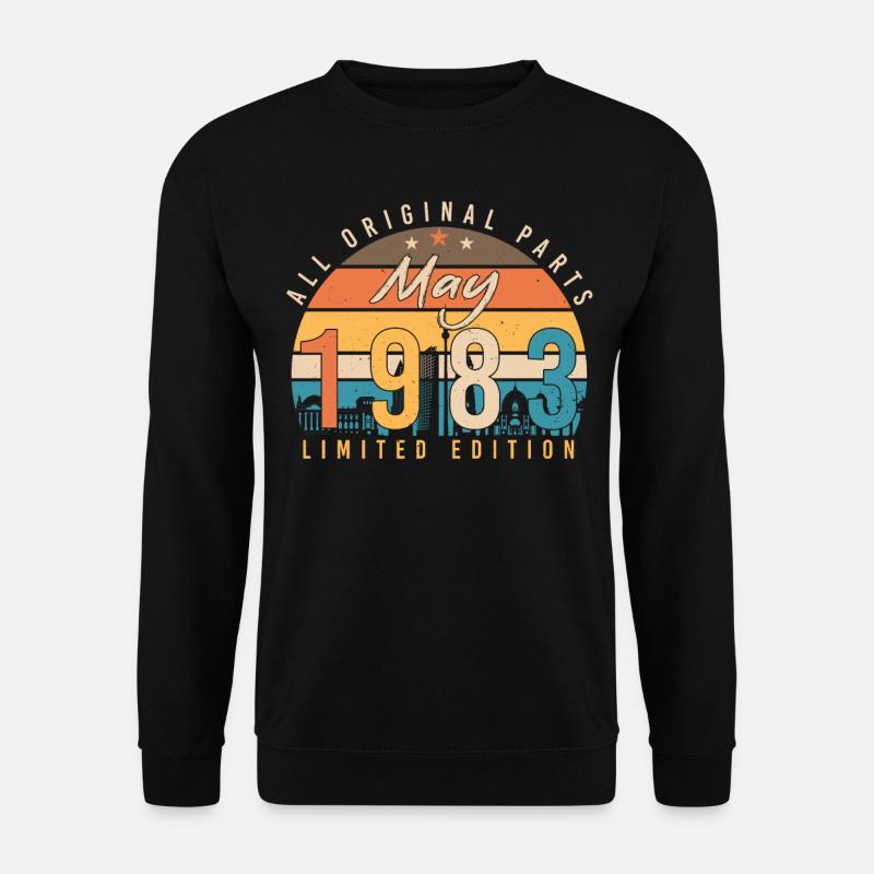 Birthday greeting 1983 May - Unisex Sweatshirt - black