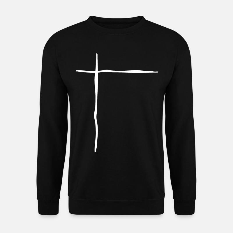 Lignes blanches - Sweat-shirt Unisexe - noir
