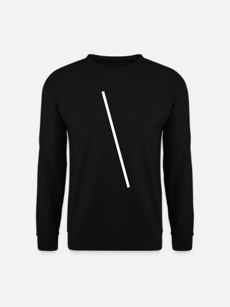 White Simple Design - Unisex Sweatshirt - black