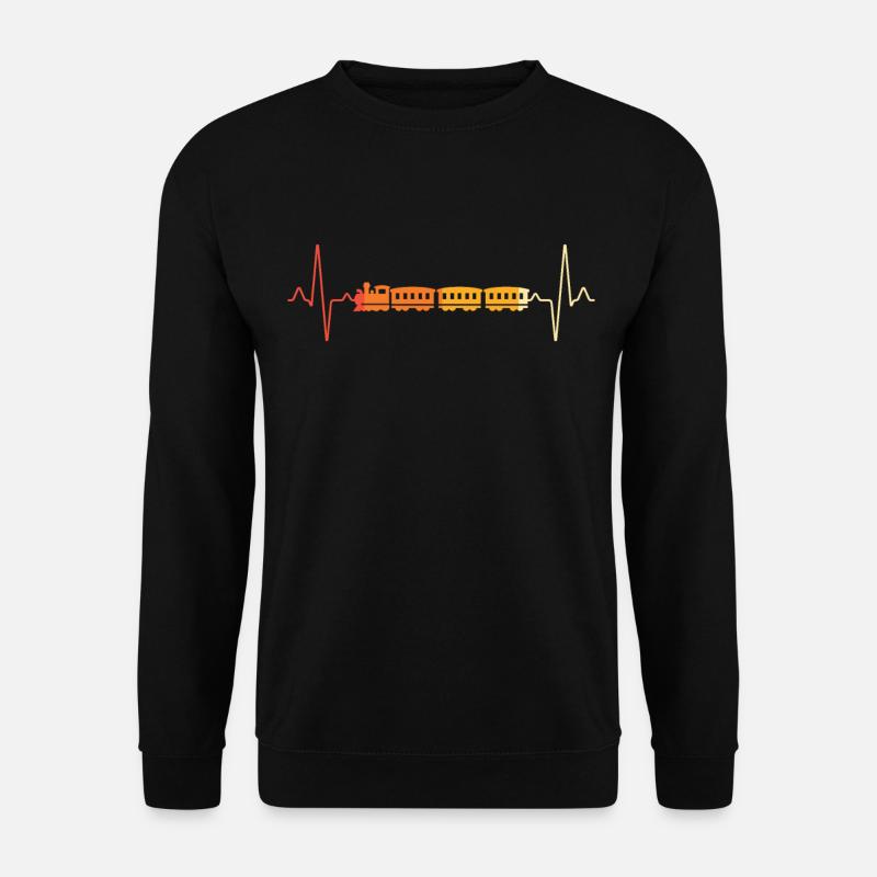 Train Look Heartbeat Retro - Unisex Sweatshirt - black