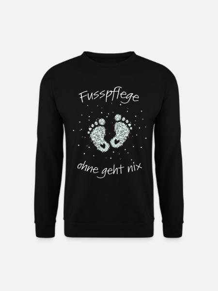 Fusspflege Podologie Nagelpflege - Unisex Pullover - Schwarz