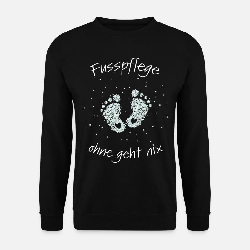 Fusspflege Podologie Nagelpflege - Unisex Pullover - Schwarz