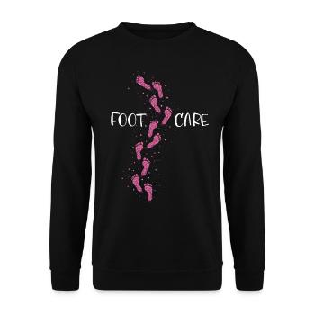 Fusspflege Fusspflegerin Pediküre - Unisex Pullover - Schwarz - Vorne - Alina (178cm) & Michal (187cm)