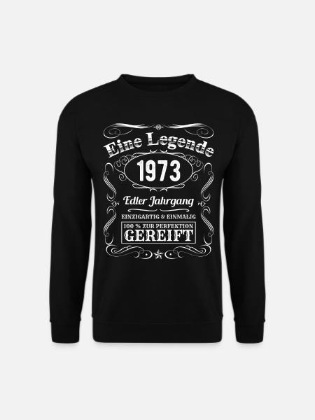 Legende 1973 Geburtstag Geburtsjahr 1973 Männer - Unisex Pullover - Schwarz