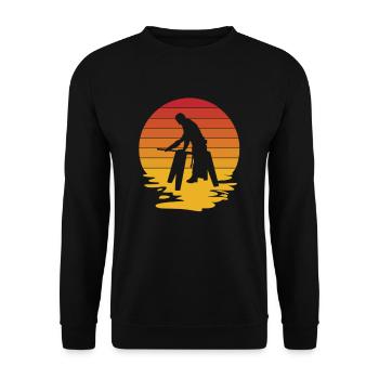 Charpentier Charpentier Menuiserie Charpentier - Sweat-shirt Unisexe - noir - Devant - Alina (178cm) & Michal (187cm)