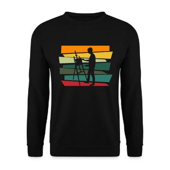 Artist Painter Canvas Art Acrylic Painting Gift - Unisex Sweatshirt - black - Front - Alina (178cm) & Michal (187cm)