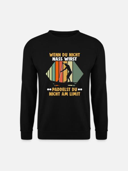 Sup Stand Up Paddle Design Sup Board Paddeln - Unisex Pullover - Schwarz