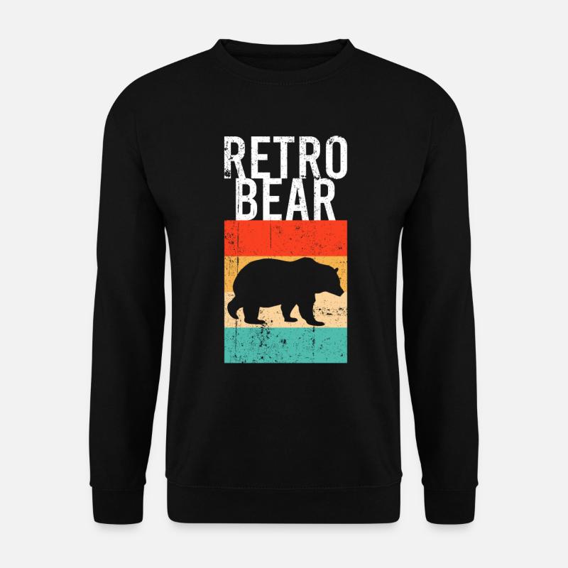 Bear Retro - Unisex Sweatshirt - black