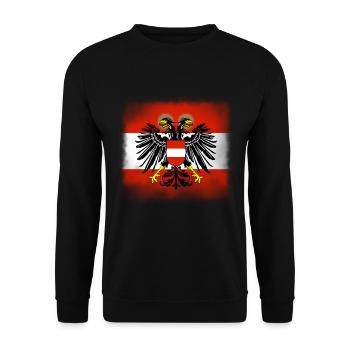 Austria - Unisex Sweatshirt - black - Front - Alina (178cm) & Michal (187cm)