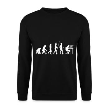 3d Printer Gift for Nerd Hobby Printing Machine - Unisex Sweatshirt - black - Front - Alina (178cm) & Michal (187cm)