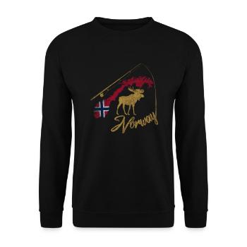 Norway Norwegen - Unisex Pullover - Schwarz - Vorne - Alina (178cm) & Michal (187cm)
