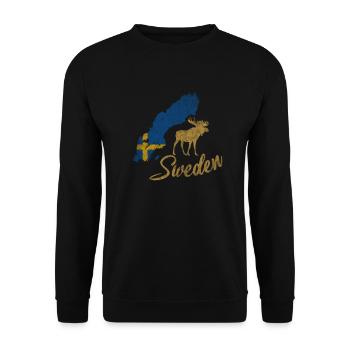 Suède Schweden - Sweat-shirt Unisexe - noir - Devant - Alina (178cm) & Michal (187cm)