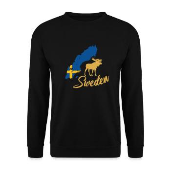 Sweden Schweden - Unisex Pullover - Schwarz - Vorne - Alina (178cm) & Michal (187cm)