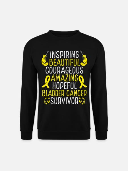Bladder Cancer Survivor Bladder Cancer Awareness - Unisex Sweatshirt - black
