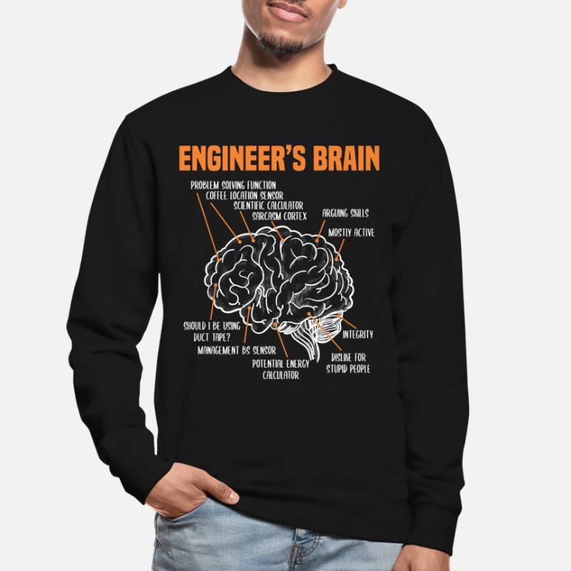 Engineer Brain Process For Engineer Student Unisex Sweatshirt