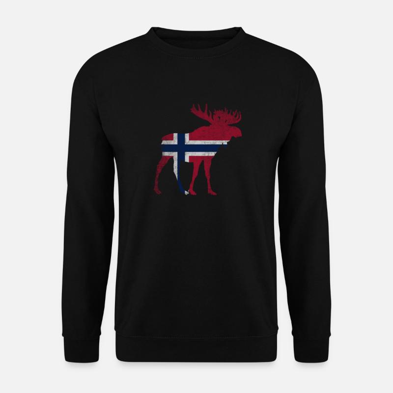 Norway Norway Moose - Unisex Sweatshirt - black
