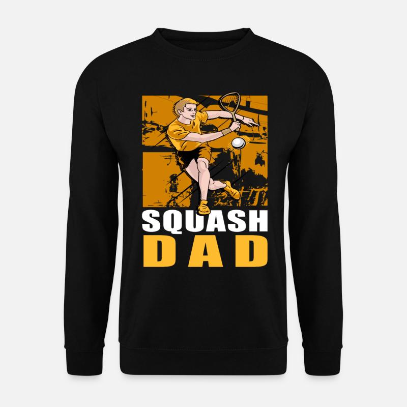 Squash Dad - Unisex Pullover - Schwarz