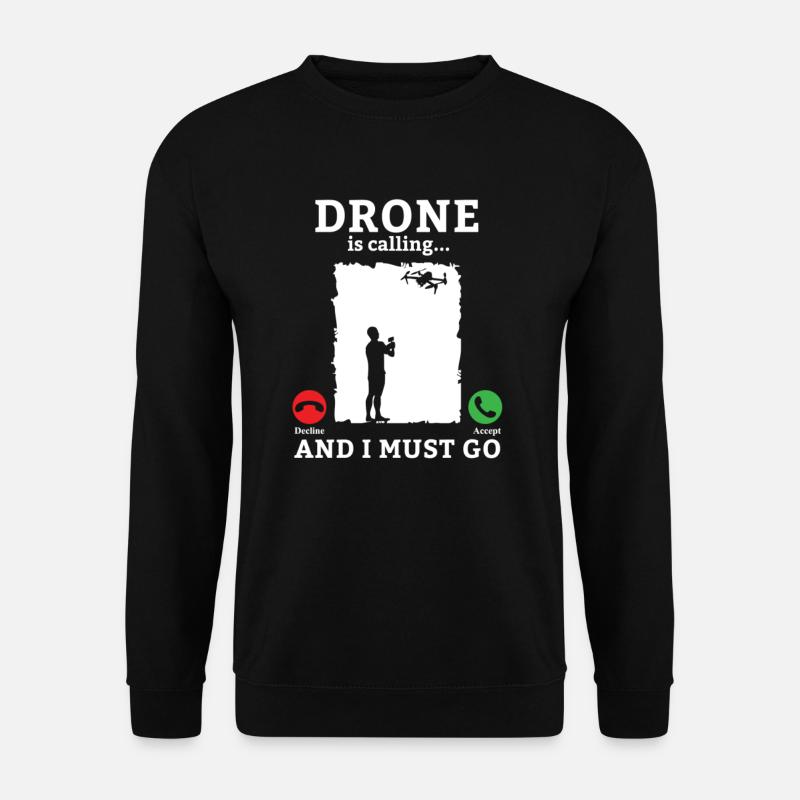 Drohne Drohnen Drohnenpilot Quadcopter - Unisex Pullover - Schwarz