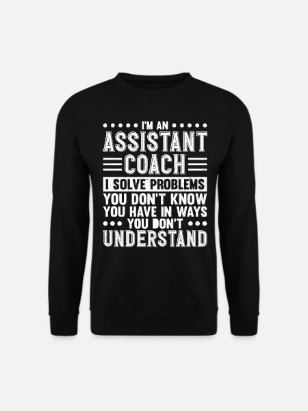 Assistant Coach Assistant Coach Trainer - Unisex Sweatshirt - black