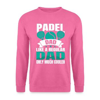 Cool Padel Papa Joueur de Padel Père - Sweat-shirt Unisexe - rose - Devant