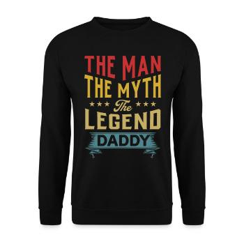 Fête des Pères - Sweat-shirt Unisexe - noir - Devant - Alina (178cm) & Michal (187cm)