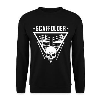 Cadeau d’un échafaudage d’un directeur de la construction - Sweat-shirt Unisexe - noir - Devant - Alina (178cm) & Michal (187cm)