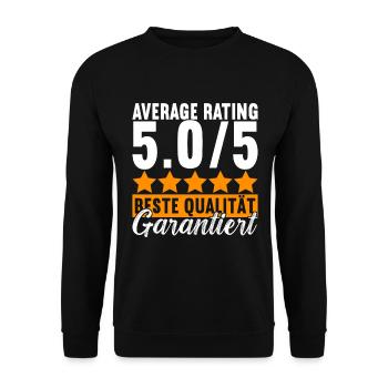 Abschiedsgeschenk Jobwechsel Kollege - Unisex Pullover - Schwarz - Vorne - Alina (178cm) & Michal (187cm)