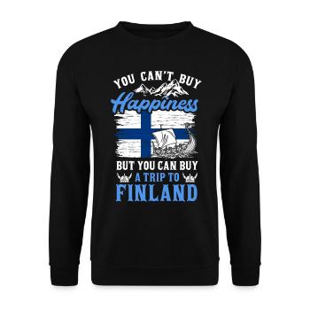 Finlande - Sweat-shirt Unisexe - noir - Devant - Alina (178cm) & Michal (187cm)