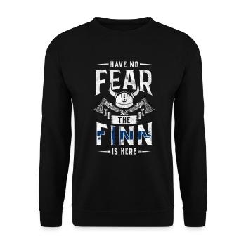 Finlande Gift Scandinavia Finlande Suomi Finne - Sweat-shirt Unisexe - noir - Devant - Alina (178cm) & Michal (187cm)