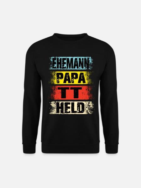 Ehemann Papa Pferde Held - Unisex Pullover - Schwarz