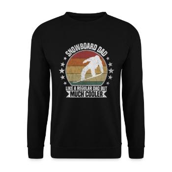 Papa snowboard - Sweat-shirt Unisexe - noir - Devant - Alina (178cm) & Michal (187cm)