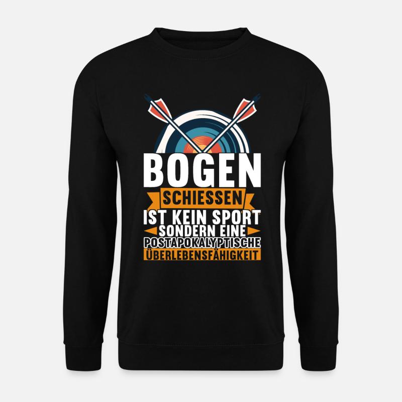 Bogenschießen Bogenschütze Arrow - Unisex Pullover - Schwarz