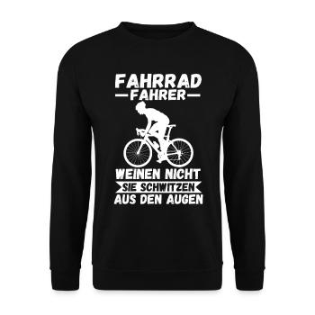 Radsport Fahrrad - Unisex Pullover - Schwarz - Vorne - Alina (178cm) & Michal (187cm)