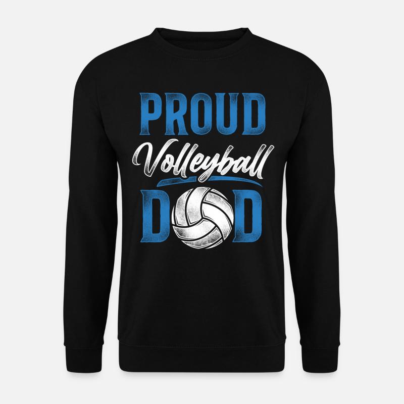 Volleyball Player Team Dad Father - Unisex Pullover - Schwarz