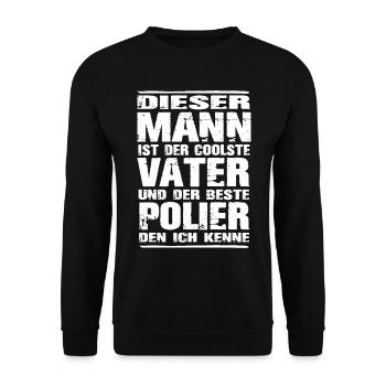 Vater und Polier - Unisex Pullover - Schwarz - Vorne - Alina (178cm) & Michal (187cm)