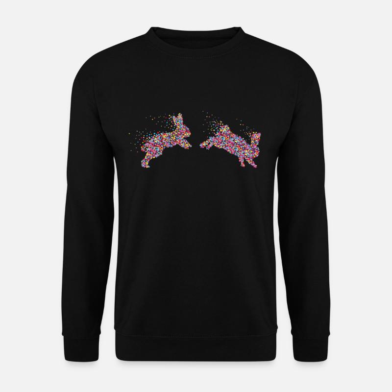Hase Hasen Kaninchen Zwergkaninchen - Unisex Pullover - Schwarz