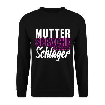 Schlager Schlagerparty - Unisex Pullover - Schwarz - Vorne - Alina (178cm) & Michal (187cm)