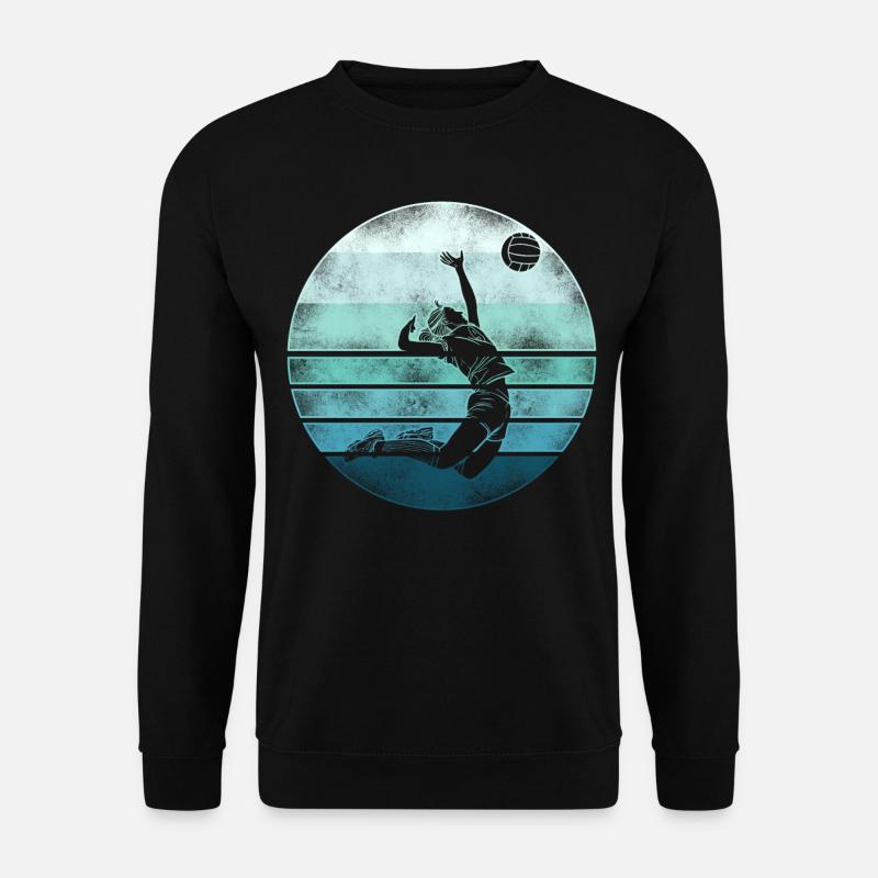 Volleyball Player Team Retro - Unisex Pullover - Schwarz