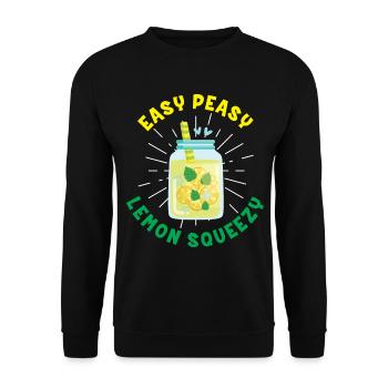 Easy Peasy Lemon Squeezy – Édition d’été - Sweat-shirt Unisexe - noir - Devant - Alina (178cm) & Michal (187cm)