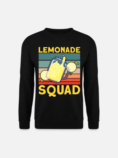 Lemonade Squad – Retro Jug Design - Unisex Sweatshirt - black