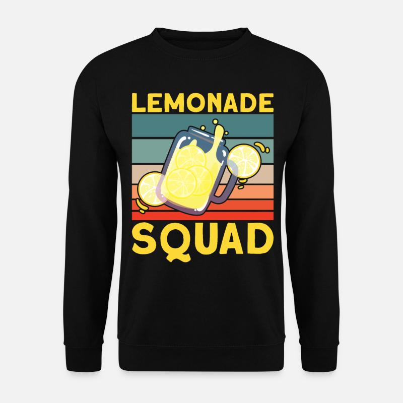 Lemonade Squad – Retro Krug Design - Unisex Pullover - Schwarz