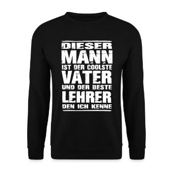 Lehrer - Unisex Pullover - Schwarz - Vorne - Alina (178cm) & Michal (187cm)