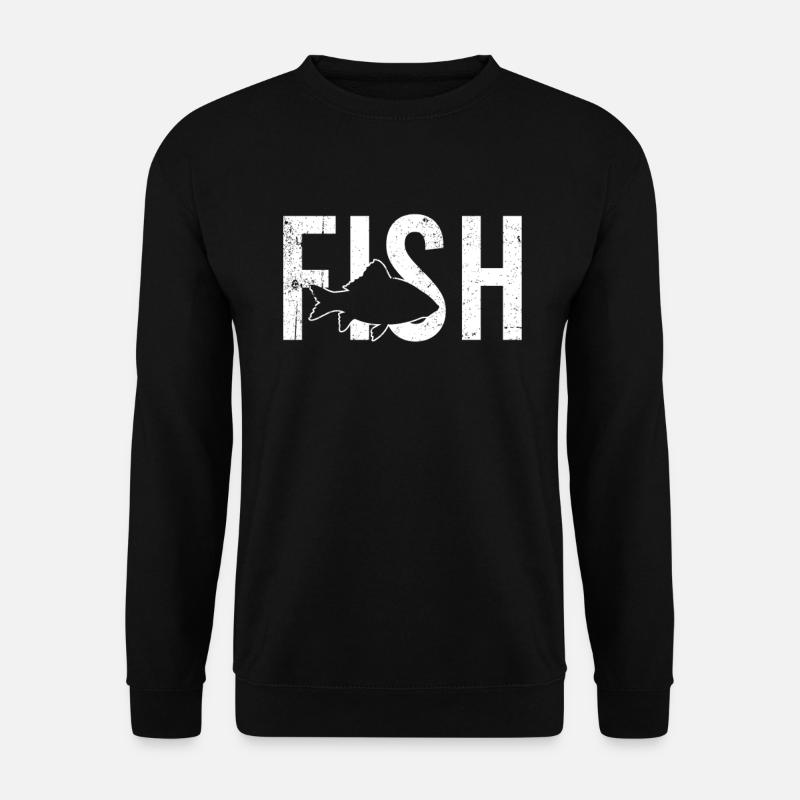 Fisch fish - Unisex Pullover - Schwarz