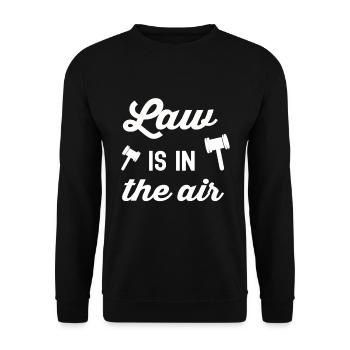 Lawyer Law Lawyer Judge Lawyer Law Firm - Unisex Sweatshirt - black - Front - Alina (178cm) & Michal (187cm)