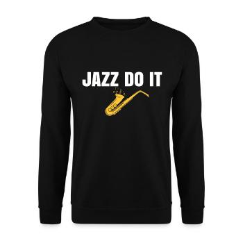Jazz Tshirt - Sweat-shirt Unisexe - noir - Devant - Alina (178cm) & Michal (187cm)